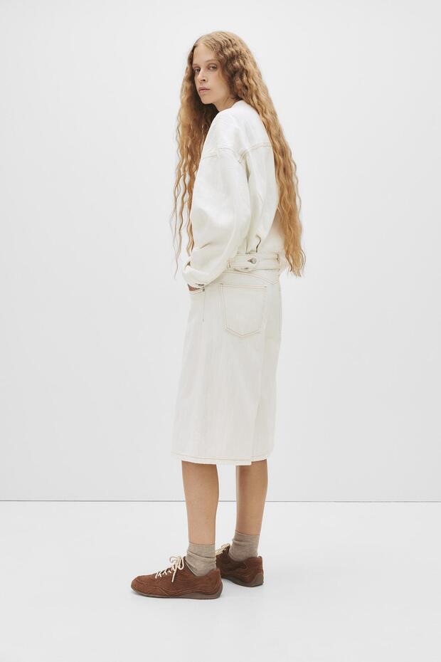 Doku detaylı beyaz jorts - 6