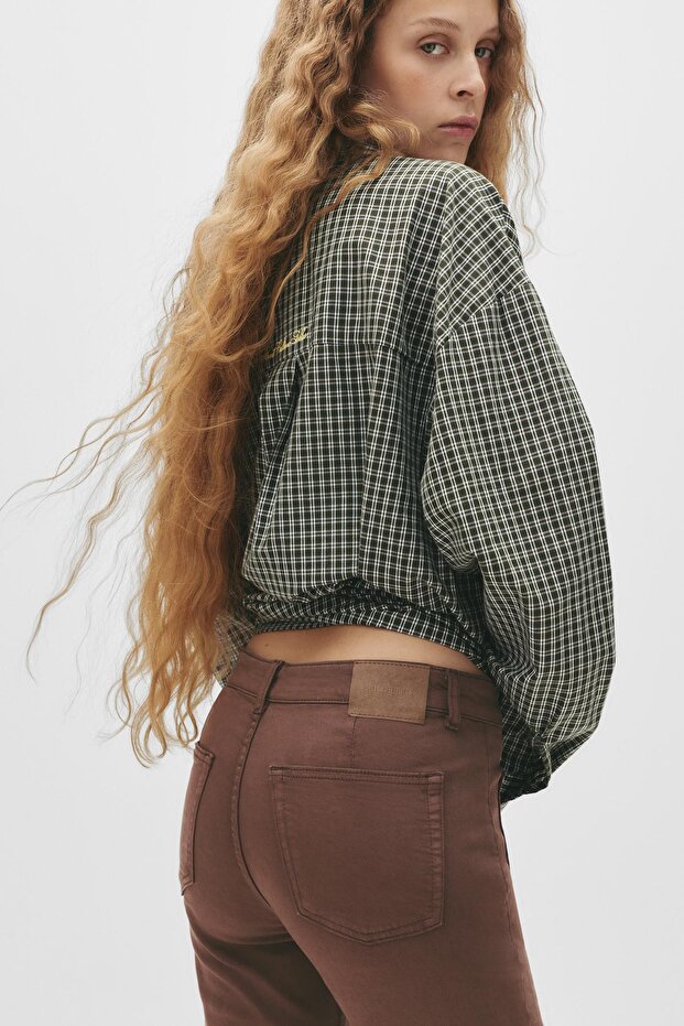 Zımbalı bootcut jean - 4