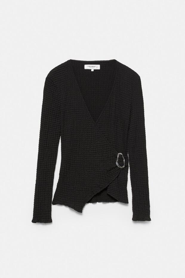 Çapraz bambula tokalı üst - 6