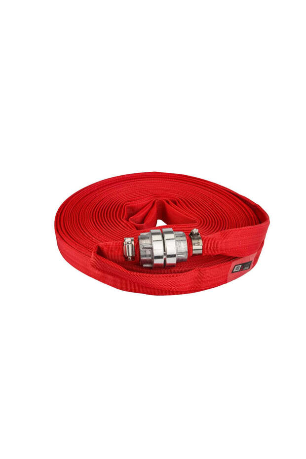 Firefighter Hose with Quick Connector, 1", 30 m, 8 bar, Red Technic RTWS0066 - 6