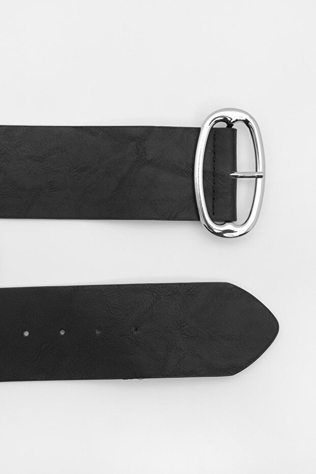 Suni deri geniş kemer - 5