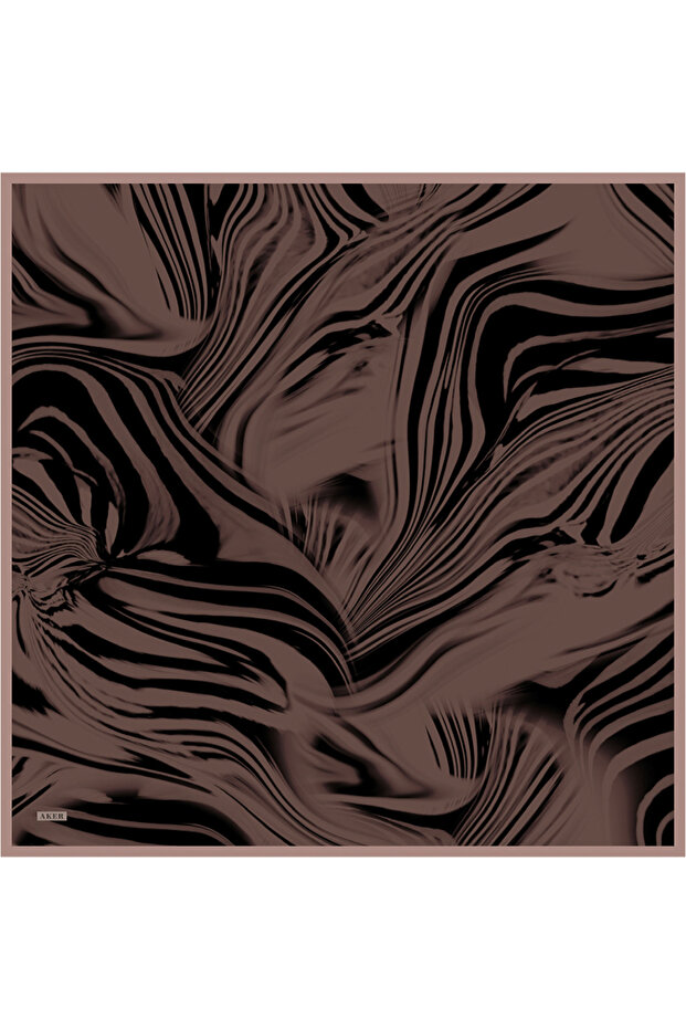 İpek Krep Saten Eşarp - 1