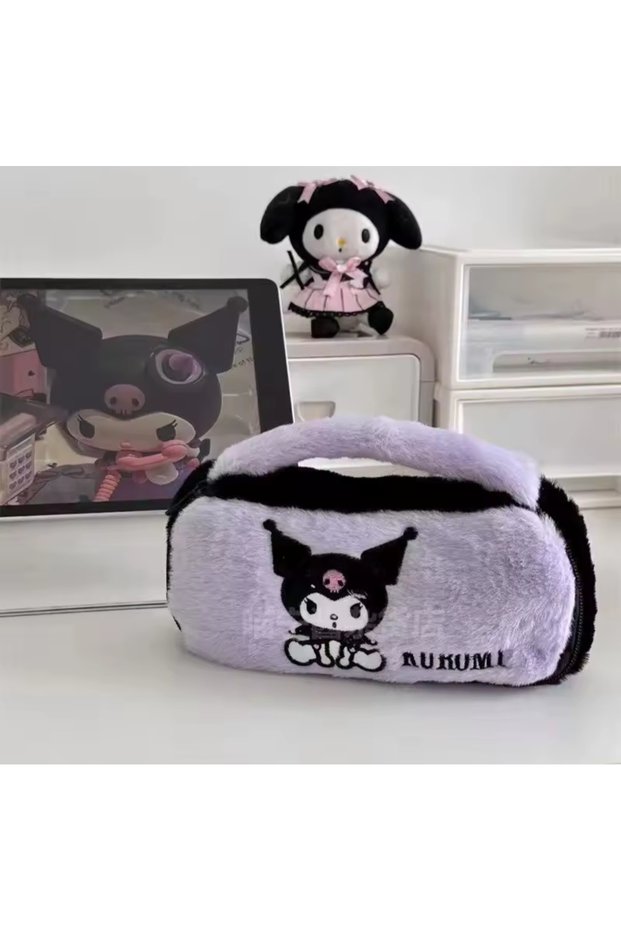 Sanrio Kuromi Purple Pen Holder Bag Wallet Makeup Bag Quality Cute Gift