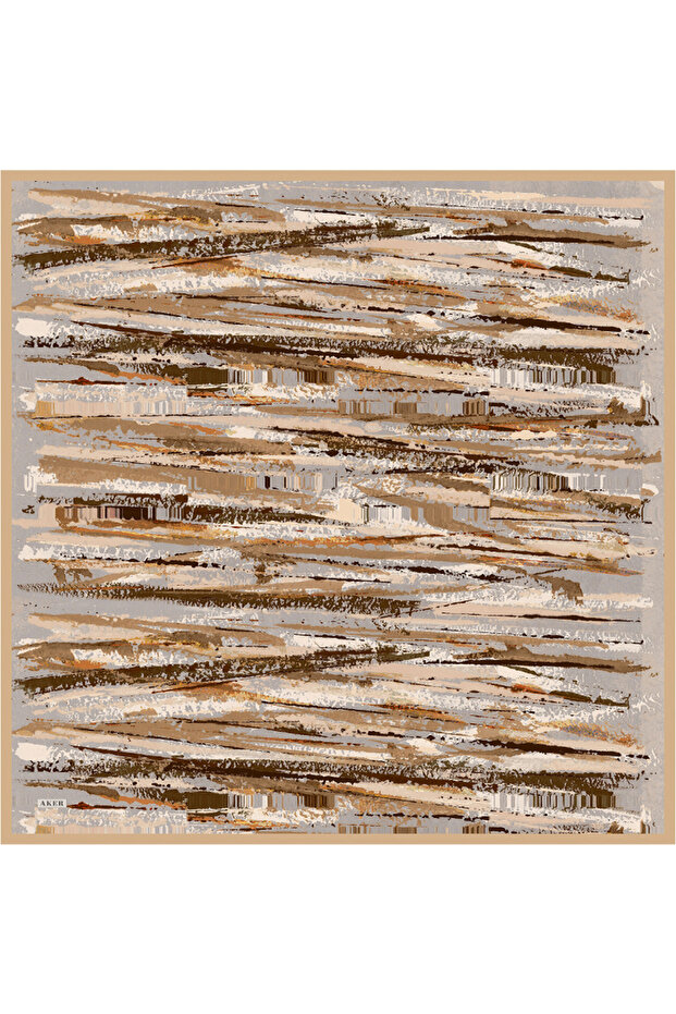 İpek Krep Saten Eşarp - 1