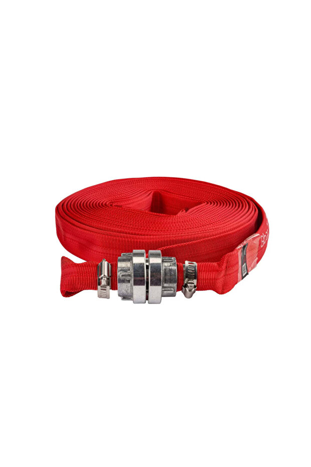 Fire Hose with Quick Connector, 1", 20 m, 8 bar, Red Technic RTWS0065 - 5