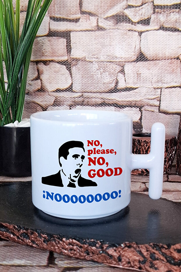 كوب مايكل سكوت نو بليز نو ذا أوفيس مطبوع عليه تي مع مقبض على شكل حرف T - 1