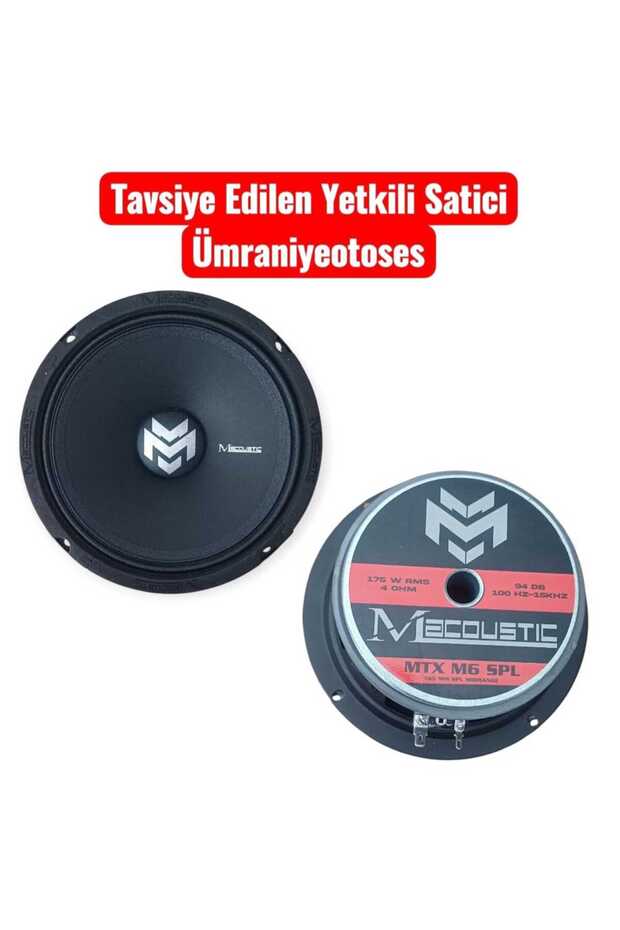 MTX-M6 SPL 16 CM MİDRANGE ÇİFTİ 700 WAT 350 RMS ÜST DÜZEY SES İSTEYENLERE - 2