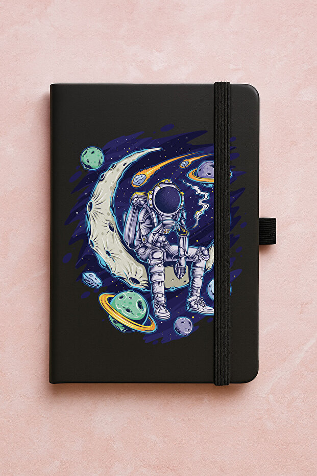 Promotional Undated Premium Thermo Notebook Patterned 192 Sheets - in Space - 1