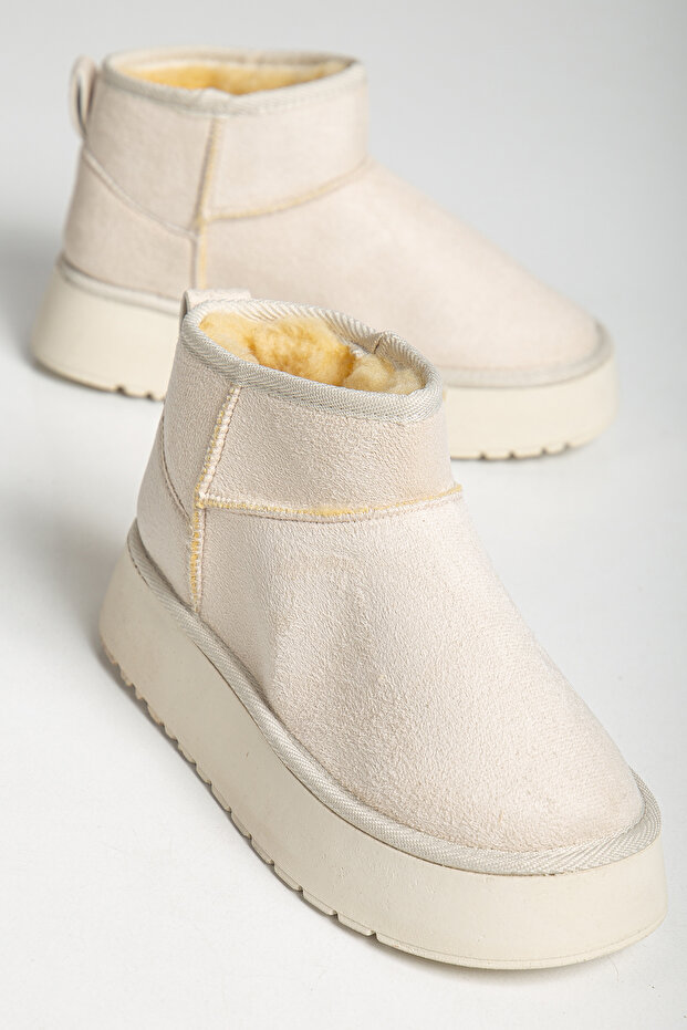 Women's Fur Flat Sole Boots