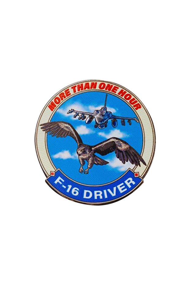 شارة 'F-16 DRIVER' من نوع أرما، 9.5 سم، ثلاثية الأبعاد، موديل 2025 الجديد، نوع فيلكرو
