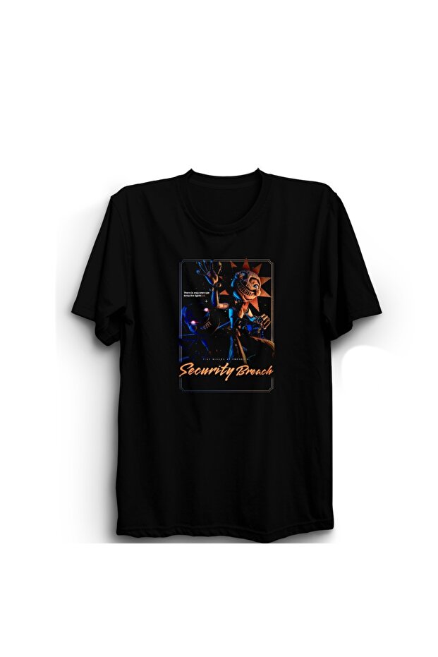 Fnaf, Game, Five Nights at Freddy'S, Security Breach Printed, Unisex, 100% Cotton T-Shirt