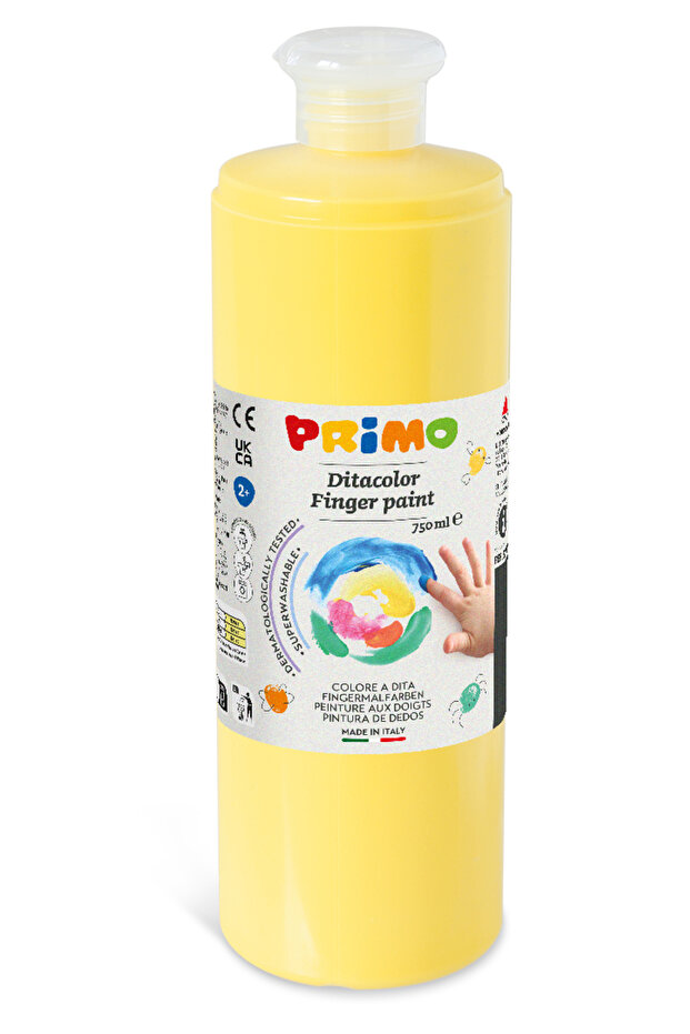 Yıkanabilir Parmak Boyası - Sarı 750ml - 1
