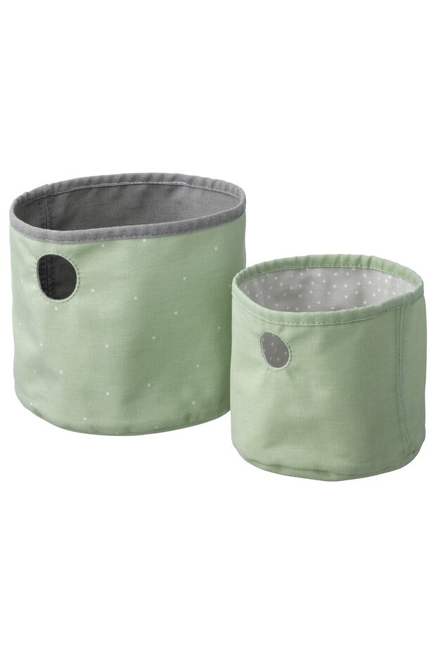 LEN Box set of 2, green/light grey