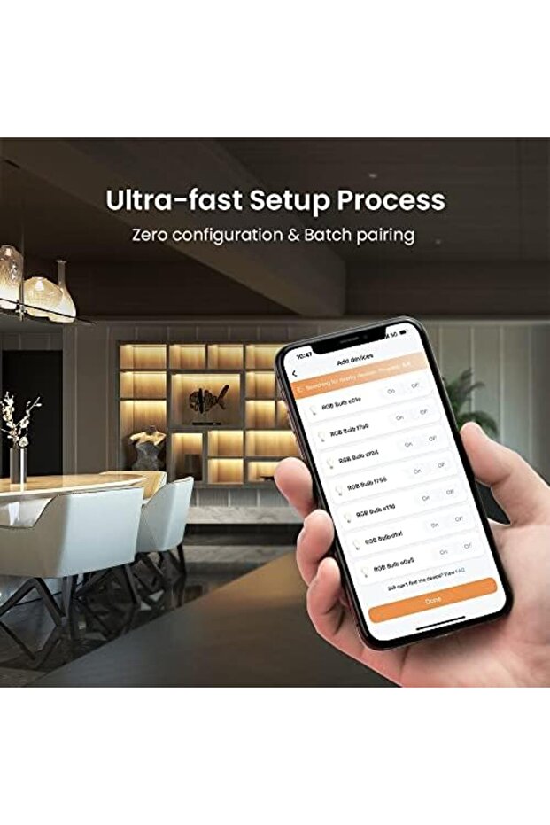 BLE Mesh Smart Bulb LB4E27, Color Changing with Music Sync, A60/E27/9W/800LM, FastCon and - 3