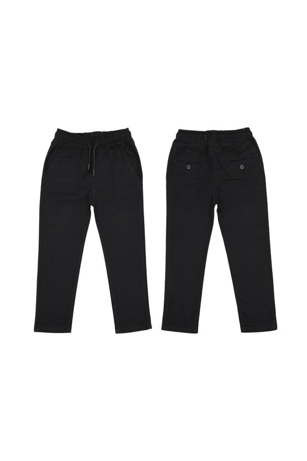 Atabay 220-09-25 Men's Pants School Style with Fletolu (Likely a Brand or Style Name) Elastic Waist 6/14 Years Old