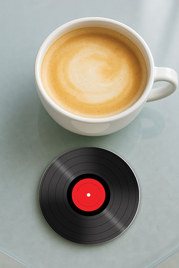 Round Plexiglass Coaster with Printed Pattern Single Plate - 1