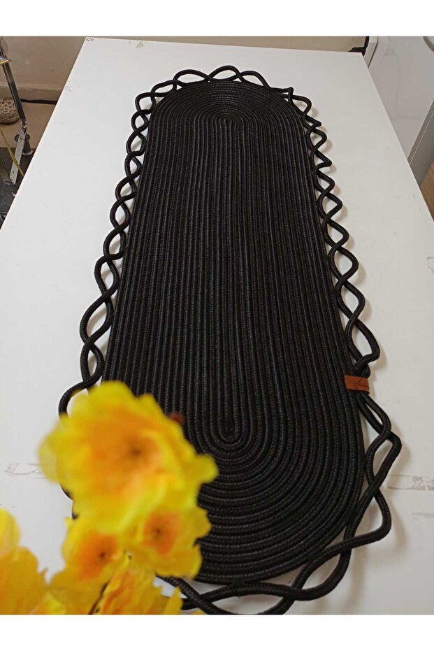 jüt hasır runner sunum dekor masa örtüsü - 2