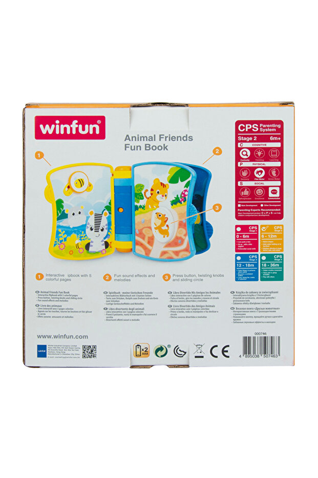 Animal Friends Fun Book | Interactive Learning Toy with Lights, Sounds & Music - 4