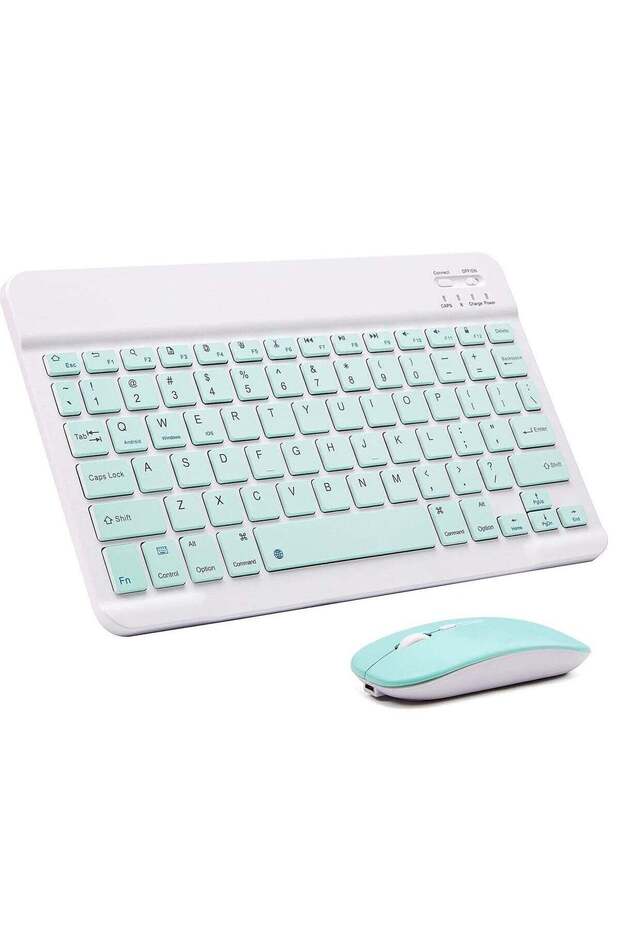 Wireless Keyboard Mouse Set for Apple iPad iPhone iOS 13 - 1