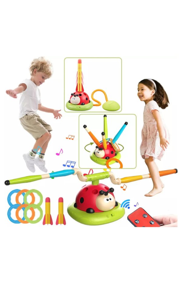 3-in-1 Kids Outdoor Ladybug Toy – Jump, Toss & Balance Game | Educational Sports Toy for Ages 3-8