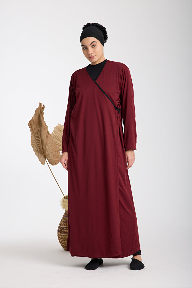 Side-Tie Double-Breasted Women's Prayer Dress
