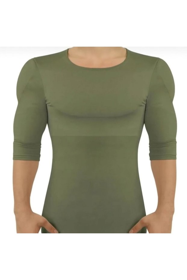 Ftimasterpro Muscle-Showing Athlete-Soldier Green Military Camouflage Khaki