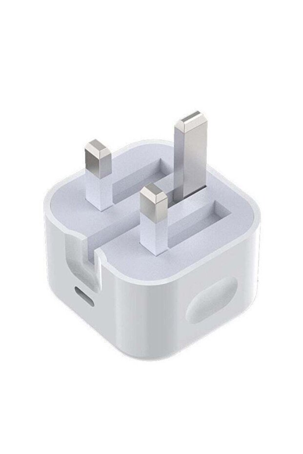 20W USB-C 3-Pin Power Adapter White