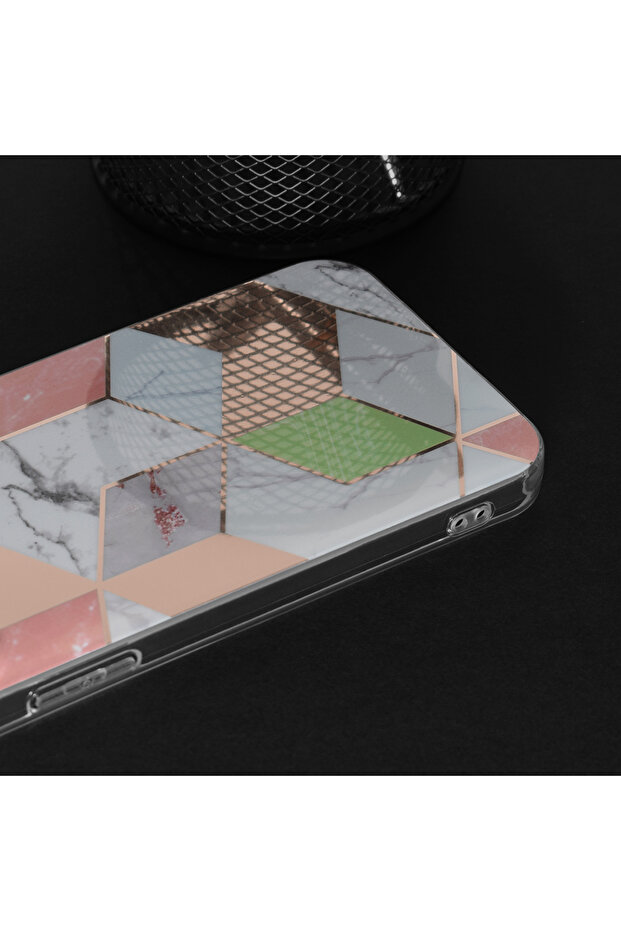 Case Honor Magic6 Lite Marble, Purple Hex - 3