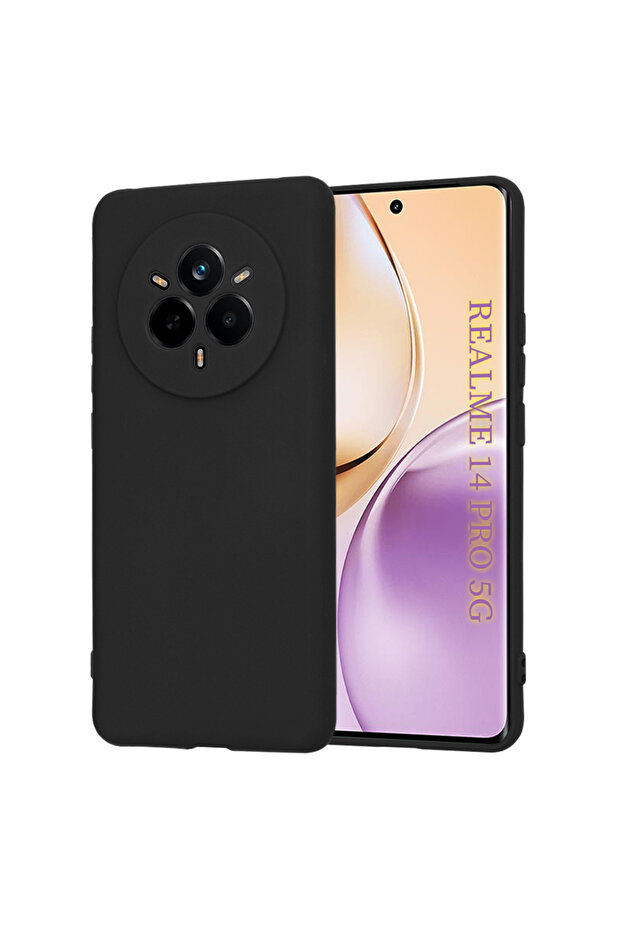 Husa silicon Realme 14 Pro SoftFlex, negru - 1
