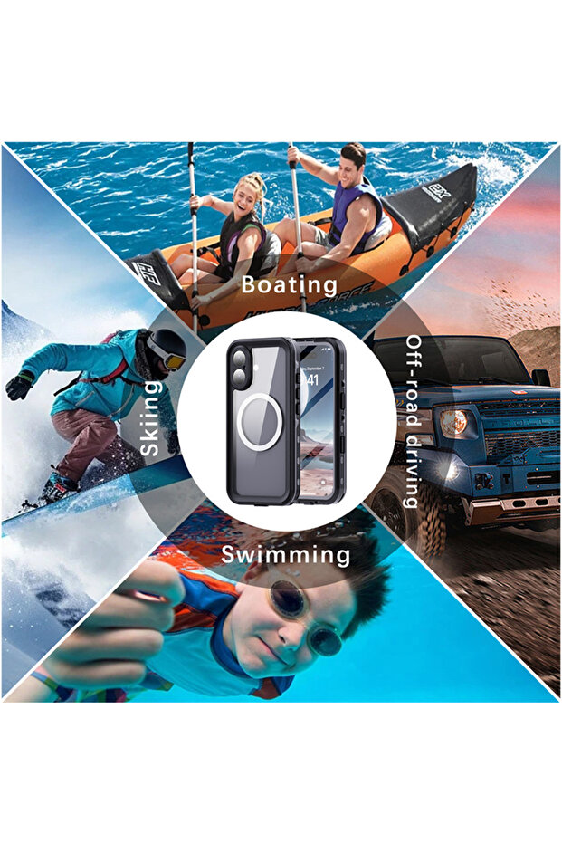 iPhone 16 Waterproof IP68 Case, Black - 4