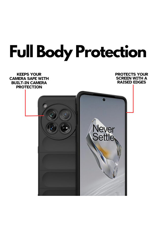 Husa OnePlus 12 Magic Shield, μαύρο - 2
