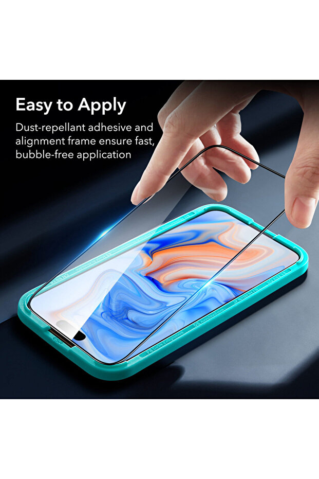 iPhone 15 Plus Armorite Screen Protector, black - 6