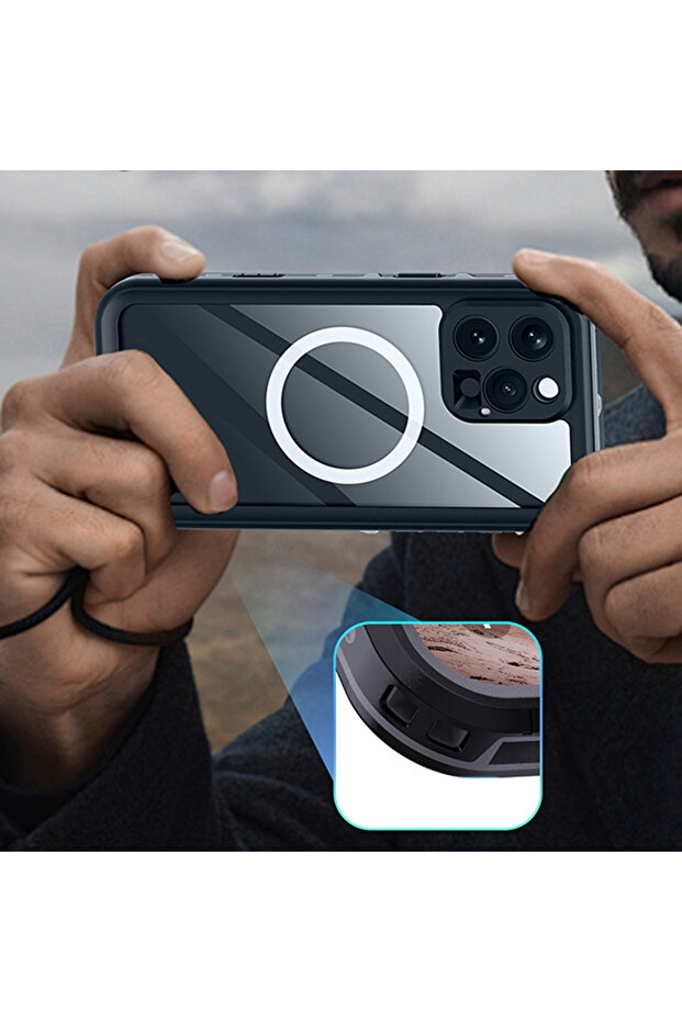 iPhone 16 Pro Waterproof IP68 Case, Black - 2