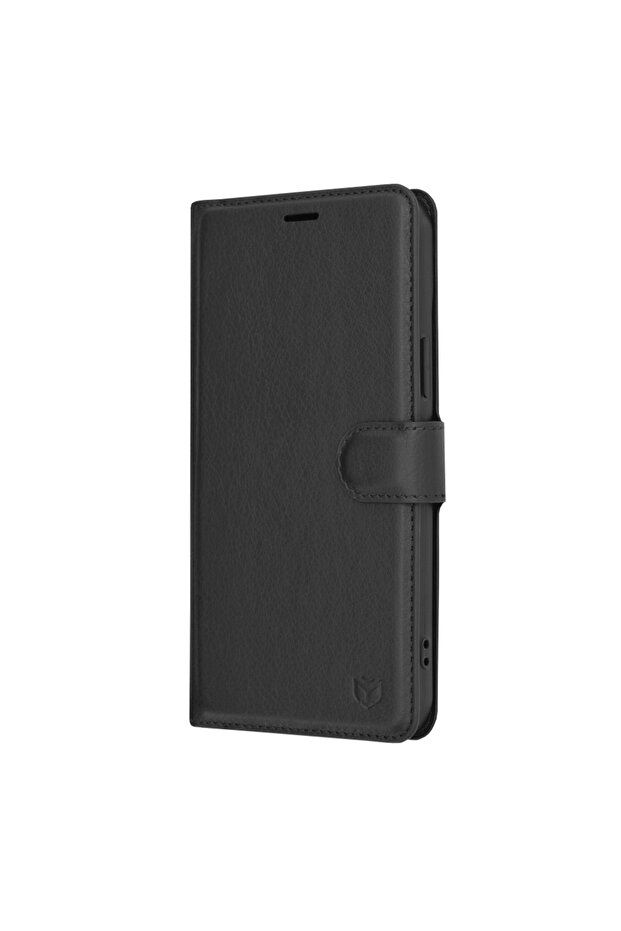 iPhone 15 Plus Leather Folio Case, black - 2