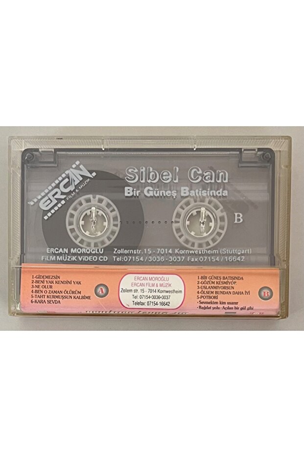 Sibel Can Bir Güneş Batışında Ercan Germany Edition Cassette (Original Era German Edition Cassette) - 2