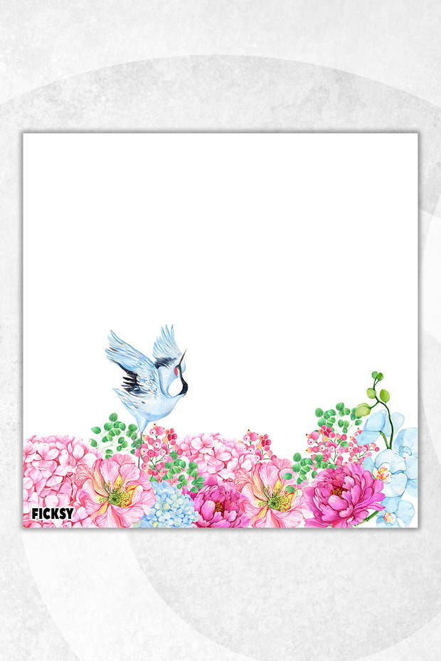 Flower Memo Pad - 9*9 cm Size - 50 Sheets - Notepad - Memopad - Note Paper - to Do List - Notebook - 1