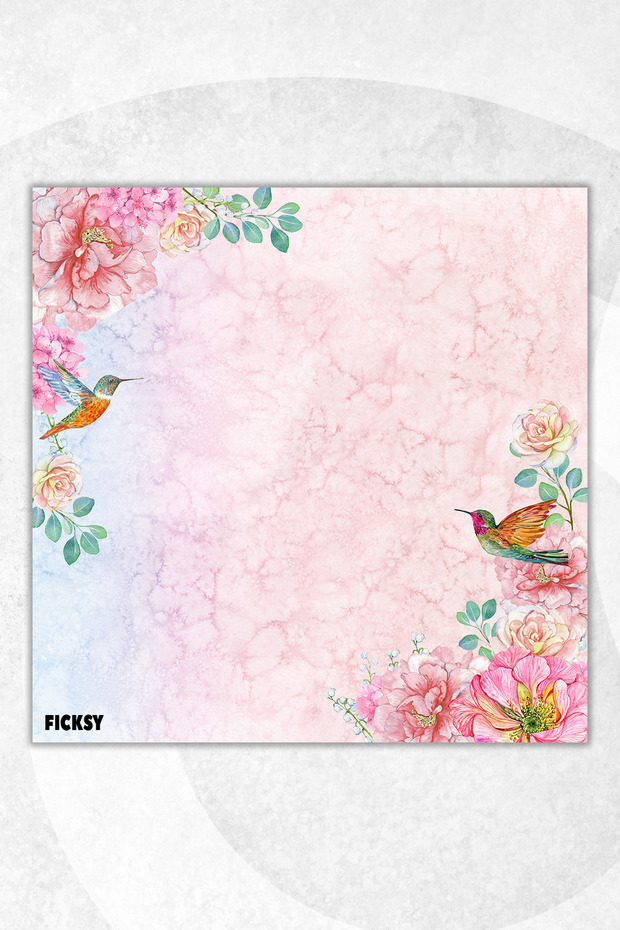 Flower Memo Pad - 9*9 cm Size - 50 Sheets - Notepad - Memopad - Note Paper - to Do List - Notebook - 1