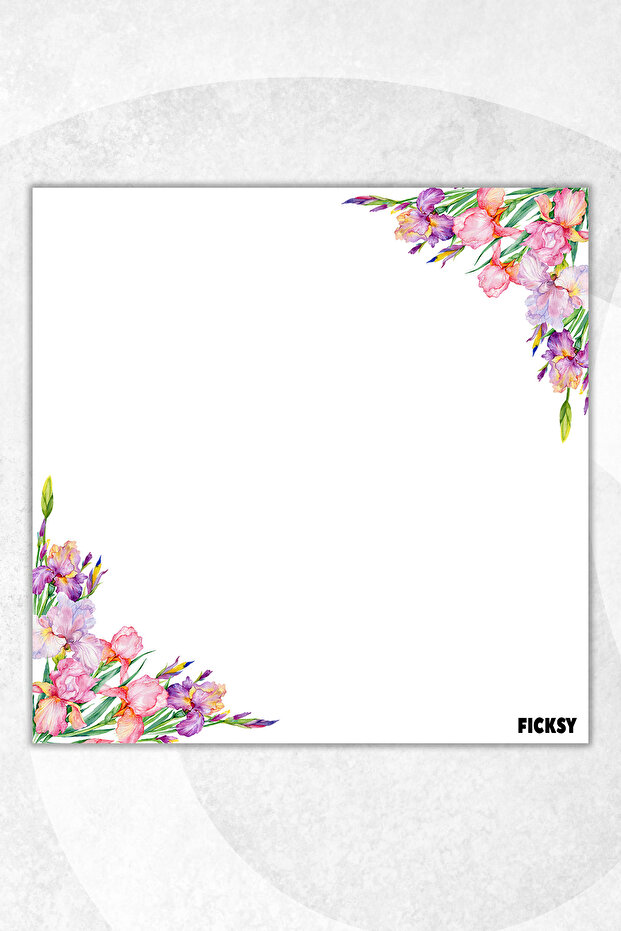 Flower Memo Pad - 9*9 cm Size - 50 Sheets - Notepad - Memopad - Note Paper - to Do List - Notebook - 1