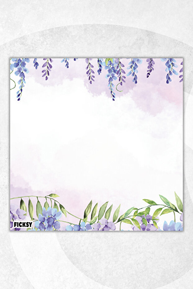 Flower Memo Pad - 9*9 cm Size - 50 Sheets - Notepad - Memopad - Note Paper - to Do List - Notebook - 1
