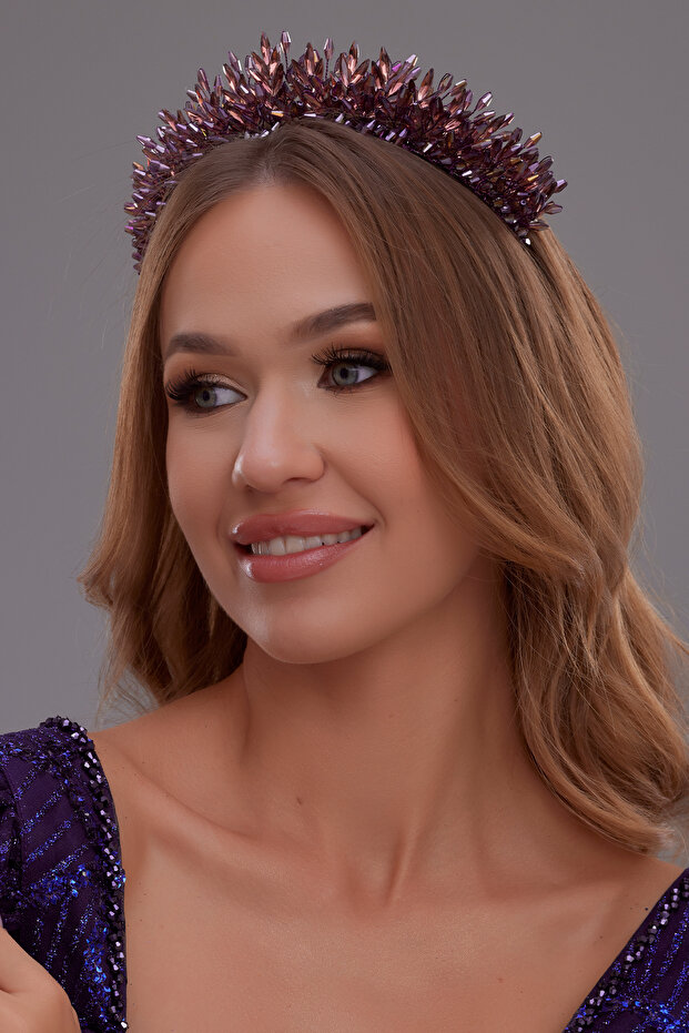 Stella Crystal Stone Romantic Bridal Crown Women's Hair Accessory Princess Elegance