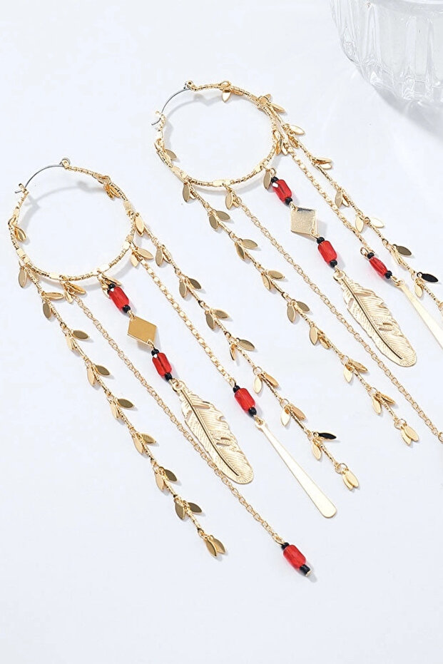 Dangle Leaf Earrings - 2