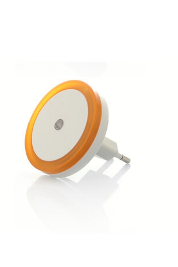 Orange Light Circle Type Night Light with Sensor That Turns on at Night and Off at Day