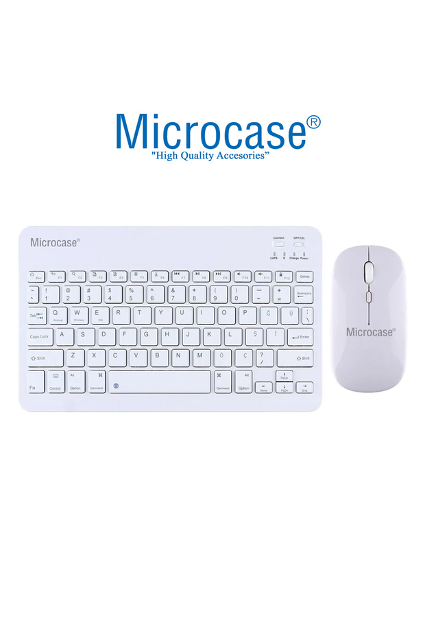 Samsung Galaxy Tab A9 Plus SM-X210 11 '' Macbook Çantası+Türkçe BT Klavye+Mouse+Stand Beyaz AL5164 - 7