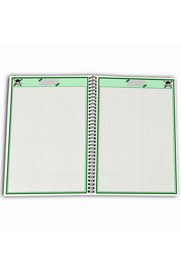 One Piece Zoro Checkered A4 School Notebook 72 Sheets Model 2 - Straw Hat Series - 4