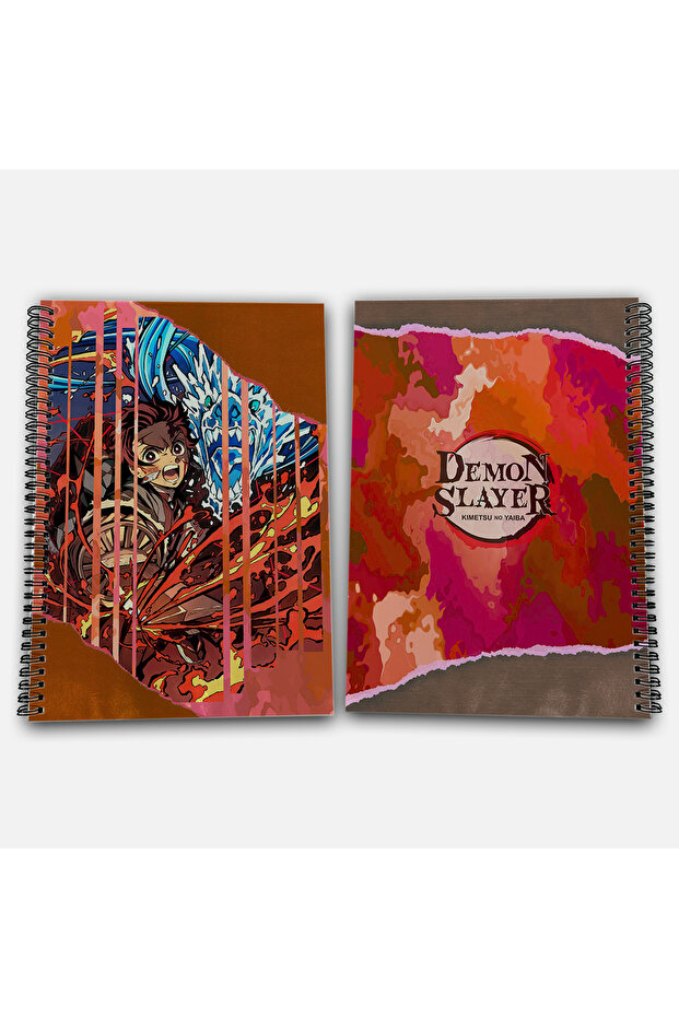 Demon Slayer Tanjiro Unlined A4 School Notebook 72 Sheets Model 1 - 1