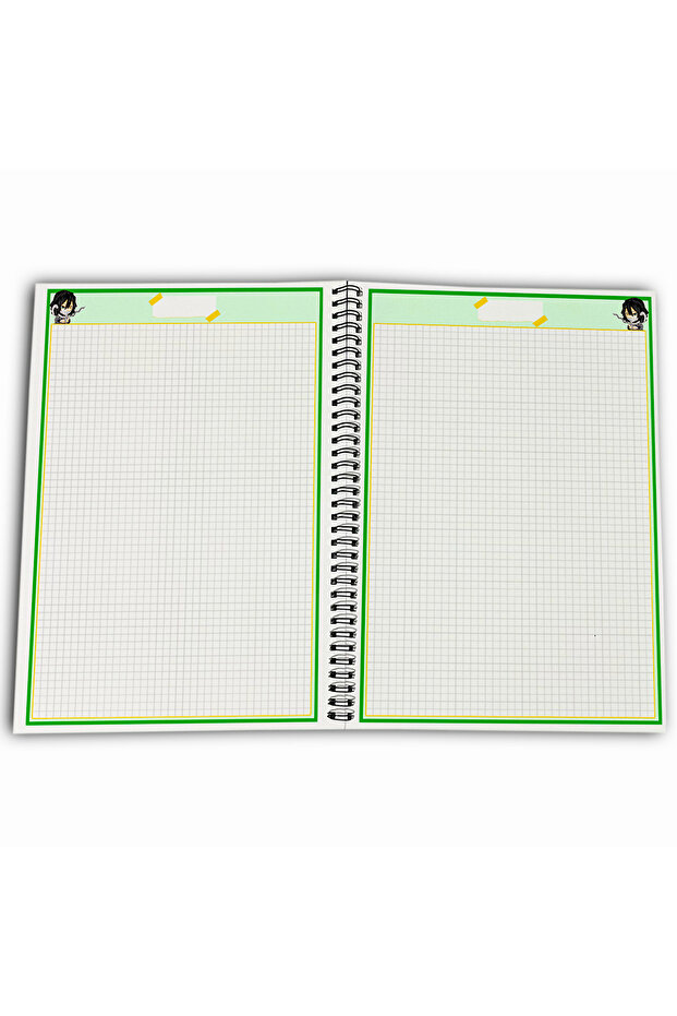 Demon Slayer Obanai Checkered A4 School Notebook 72 Sheets Model 1 - 4