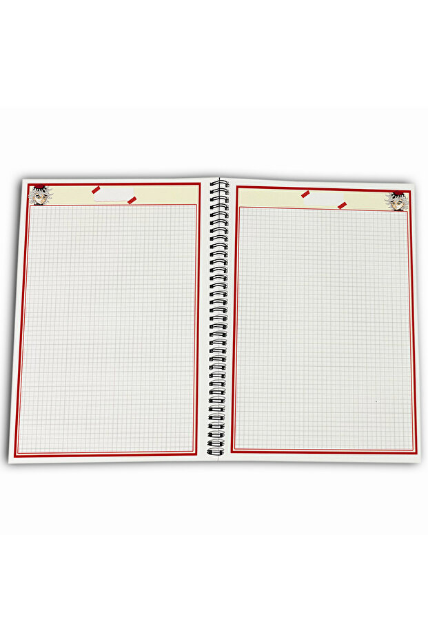 Demon Slayer Doma Kareli A4 School Notebook 72 Sheets Model 1 - 4