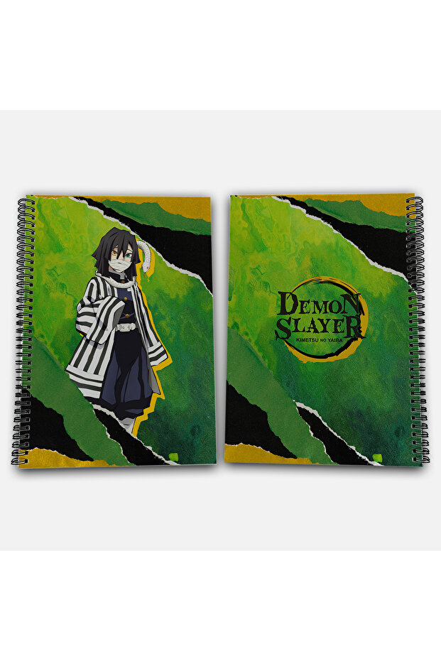 Demon Slayer Obanai Checkered A4 School Notebook 72 Sheets Model 1 - 1