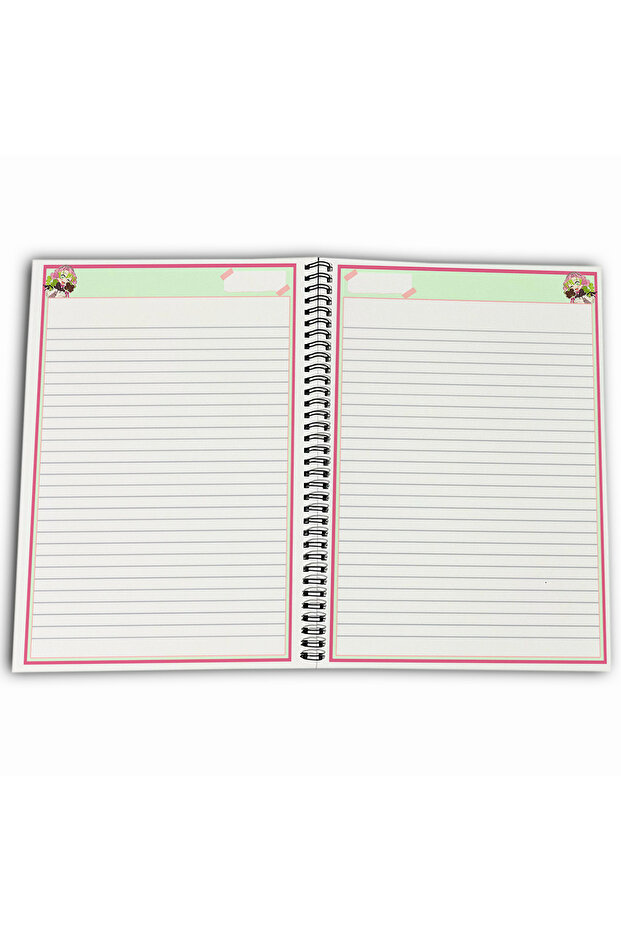 Demon Slayer Mitsuri Striped A4 School Notebook 72 Sheets Model 1 - 4