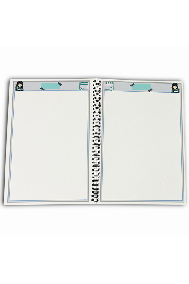 Demon Slayer Muichiro Unlined A4 School Notebook 72 Sheets Model 1 - 4